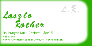 laszlo rother business card