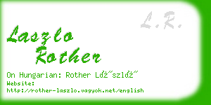laszlo rother business card